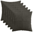 Vidaxl kussensloop 6 pcs almelo antracietkleurig 50 x 50 cm corduroy
