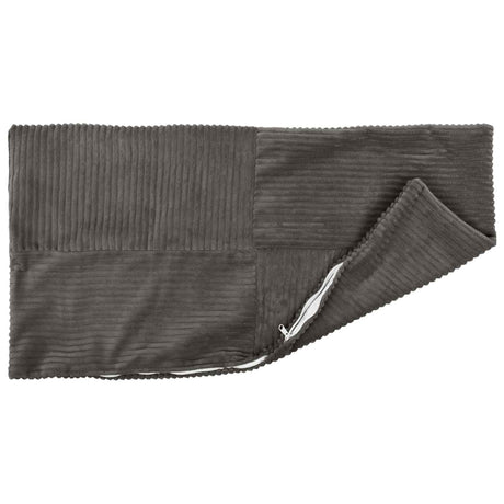 Vidaxl kussensloop 2 pcs almelo donkergrijs 50 x 70 cm corduroy