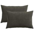 Vidaxl kussensloop 2 pcs almelo antracietkleurig 50 x 70 cm corduroy