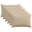 Vidaxl kussensloop 6 pcs almelo taupe 50 x 70 cm corduroy