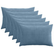 Vidaxl kussensloop 6 pcs almelo blauw 50 x 75 cm corduroy