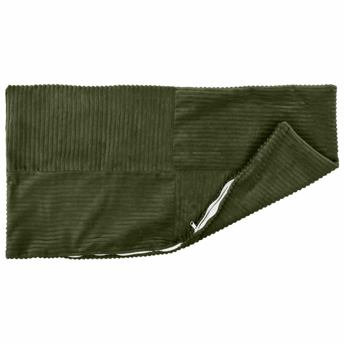 Vidaxl kussensloop 2 pcs almelo groen 50 x 75 cm corduroy