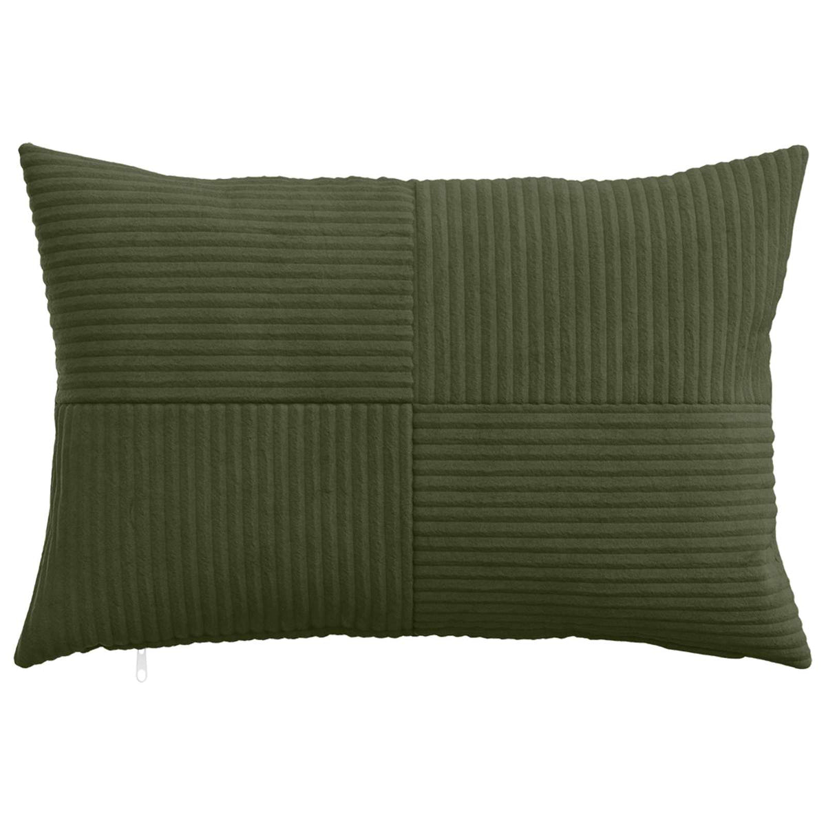 Vidaxl kussensloop 2 pcs almelo groen 50 x 75 cm corduroy