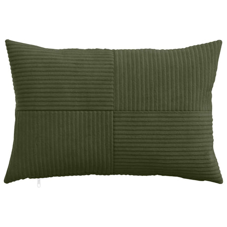 Vidaxl kussensloop 2 pcs almelo groen 50 x 75 cm corduroy