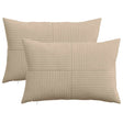 Vidaxl kussensloop 2 pcs almelo taupe 50 x 75 cm corduroy