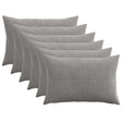 Vidaxl kussensloop 6 pcs almelo lichtgrijs 50 x 80 cm corduroy