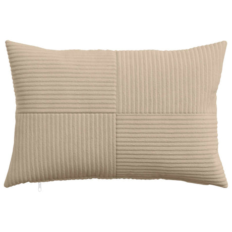 Vidaxl kussensloop 2 pcs almelo taupe 50 x 80 cm corduroy