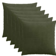 Vidaxl kussensloop 6 pcs almelo groen 55 x 55 cm corduroy