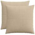 Vidaxl kussensloop 2 pcs almelo taupe 55 x 55 cm corduroy