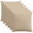 Vidaxl kussensloop 6 pcs almelo taupe 55 x 55 cm corduroy
