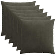 Vidaxl kussensloop 6 pcs almelo antracietkleurig 60 x 60 cm corduroy