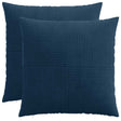 Vidaxl kussensloop 2 pcs almelo marineblauw 60 x 60 cm corduroy
