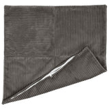 Vidaxl kussensloop 6 pcs almelo donkergrijs 65 x 65 cm corduroy