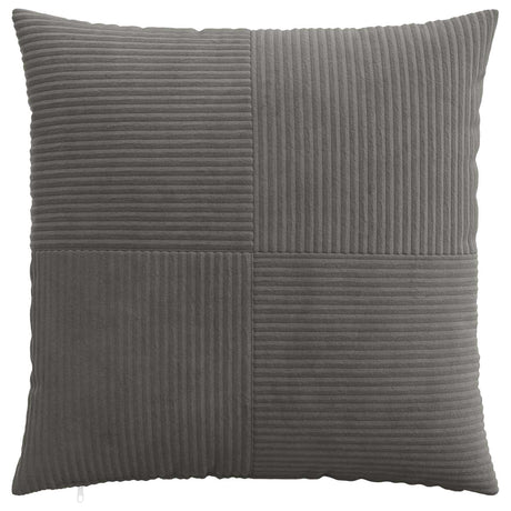 Vidaxl kussensloop 6 pcs almelo donkergrijs 65 x 65 cm corduroy