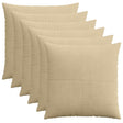Vidaxl kussensloop 6 pcs almelo grijs groen 70 x 70 cm corduroy