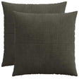 Vidaxl kussensloop 2 pcs almelo antracietkleurig 70 x 70 cm corduroy