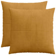 Vidaxl kussensloop 2 pcs almelo geel 70 x 70 cm corduroy