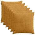 Vidaxl kussensloop 6 pcs almelo geel 70 x 70 cm corduroy