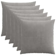 Vidaxl kussensloop 6 pcs almelo lichtgrijs 80 x 80 cm corduroy