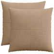 Vidaxl kussensloop 2 pcs almelo bruin 80 x 80 cm corduroy