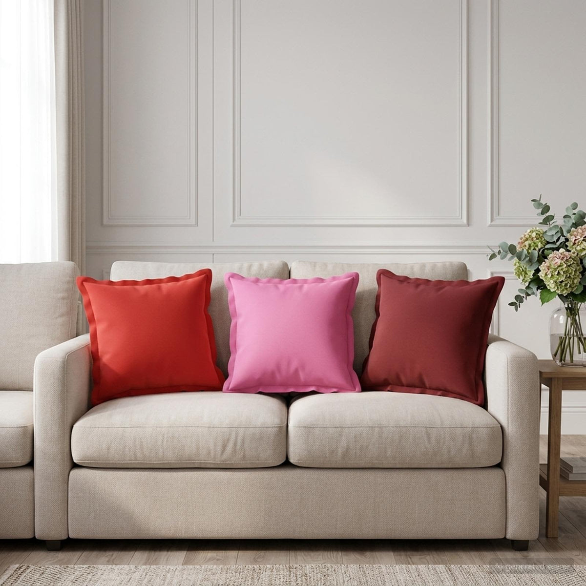 Vidaxl kussensloop 2 st houten roze 30 x 30 cm polyester