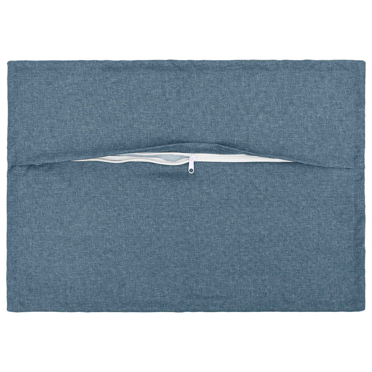 Vidaxl kussensloop 2 pcs houten jeans blauw 30 x 50 cm faux linnen