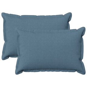 Vidaxl kussensloop 2 pcs houten jeans blauw 30 x 50 cm faux linnen