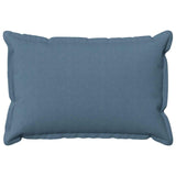 Vidaxl kussensloop 2 pcs houten jeans blauw 30 x 50 cm faux linnen