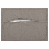 Vidaxl kussensloop 6 pcs houten lichtgrijs 30 x 50 cm bouclé