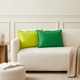 Vidaxl kussen met kussen houten 6 st helder groen polyester
