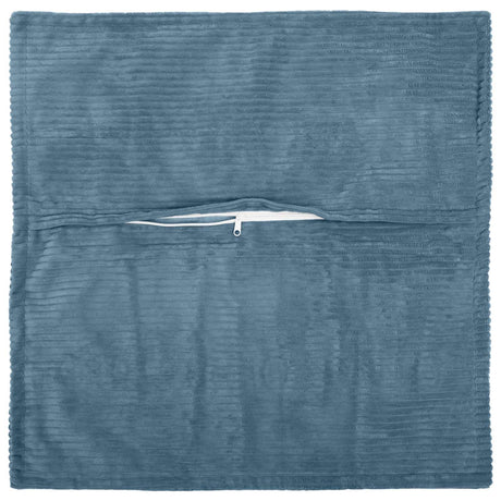 Vidaxl kussensloop 2 st houten blauw 35 x 35 cm corduroy
