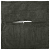 Vidaxl kussensloop 2 st houten antraciet 35 x 35 cm corduroy