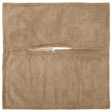 Vidaxl kussensloop 2 st houten bruin 35 x 35 cm corduroy