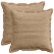 Vidaxl kussensloop 2 st houten bruin 35 x 35 cm corduroy