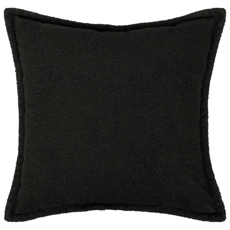 Vidaxl kussensloop 2 pcs houten zwart 35 x 35 cm bouclé