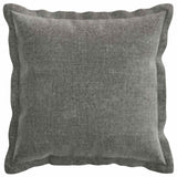 Vidaxl kussensloop 2 st houten donkergrijs 35 x 35 cm chenille stof