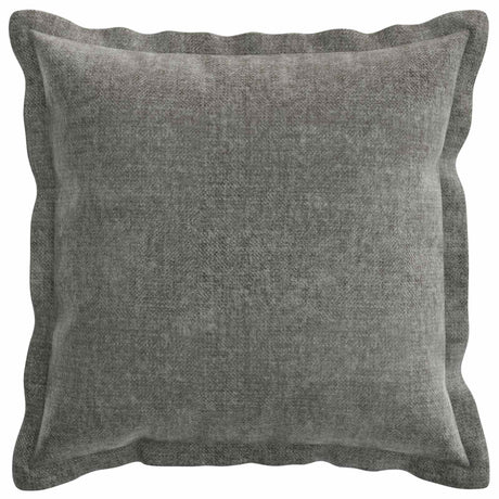 Vidaxl kussensloop 2 st houten donkergrijs 35 x 35 cm chenille stof
