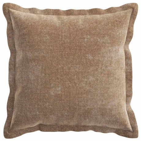 Vidaxl kussensloop 6 st houten bruin 35 x 35 cm chenille stof