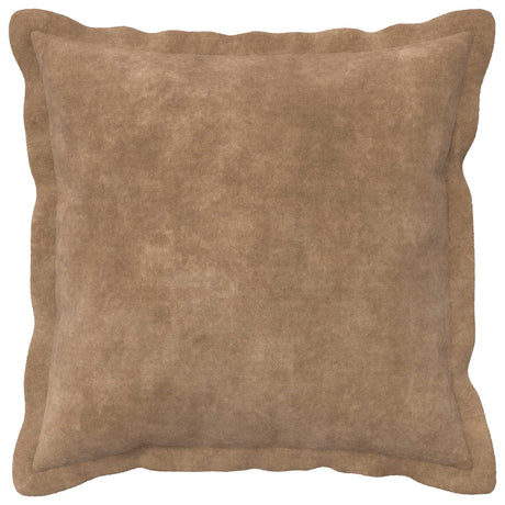 Vidaxl kussensloop 2 pcs houten taupe 35 x 35 cm microfiber fleece