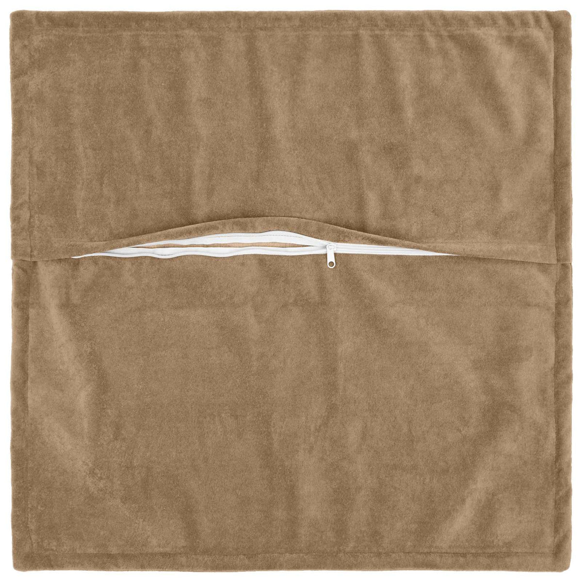 Vidaxl kussensloop 6 pcs houten taupe 35 x 35 cm microfiber fleece
