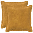 Vidaxl kussensloop 2 pcs houten geel 35 x 35 cm microfiber fleece