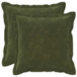 Vidaxl kussensloop 2 pcs houten groen 35 x 35 cm microfiber fleece