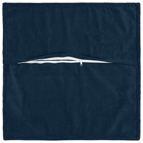 Vidaxl kussensloop 6 pcs houten blauw 35 x 35 cm microfiber fleece