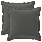 Vidaxl kussensloop 2 st houten antraciet 35 x 35 cm polyester