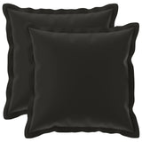 Vidaxl kussensloop 2 st houten zwart 35 x 35 cm polyester