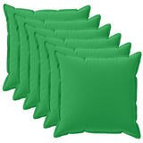 Vidaxl kussensloop 6 st houten groen 35 x 35 cm polyester