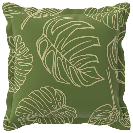 Vidaxl kussensloop 6 st houten bladontwerp 35 x 35 cm polyester