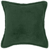 Vidaxl kussensloop 2 pcs houten donkergroen 35 x 35 cm bouclé