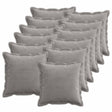 Vidaxl kussensloop 12 st houten lichtgrijs 40 x 40 cm corduroy