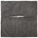 Vidaxl kussensloop 2 st houten donkergrijs 40 x 40 cm corduroy